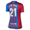 FC Barcelona Frenkie De Jong 21 Hjemme 2021-22 - Dame Fotballdrakt